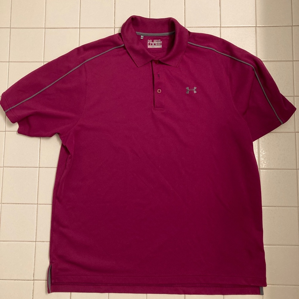 Under Armour Loose Fit Short Sleeve HeatGear Mens Polo Shirt. XXL